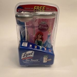 Lysol No-Touch Hand Soap Dispenser with Disney Princess Cover Brand New Sealed